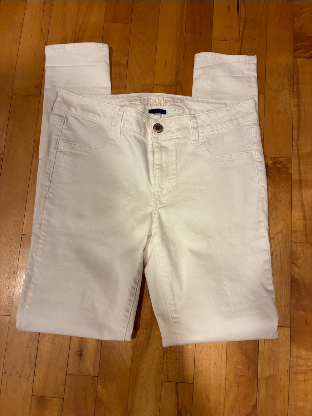 American Eagle Outfitters White Skinny Jeggings - Clean Five-Pocket Style